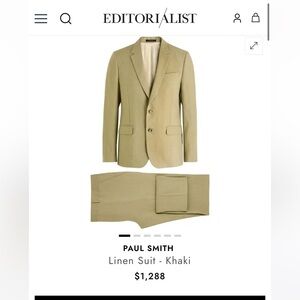 Paul Smith linen suit